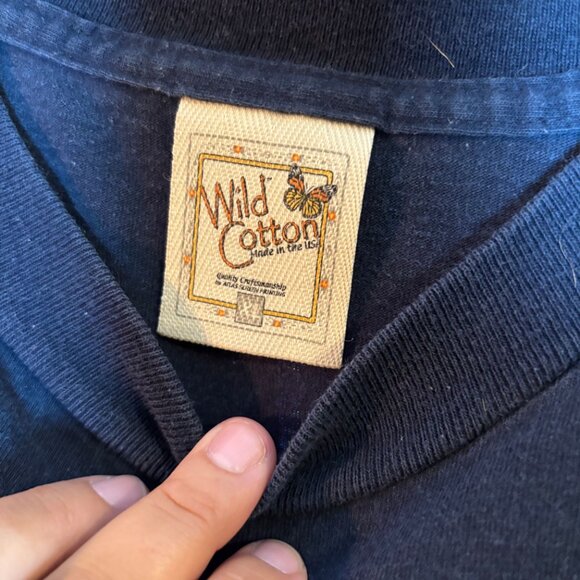 Vintage Wild Cotton Butterfly T-Shirt - Picture 5 of 6